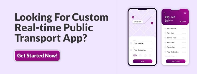 Real-time public transport app
