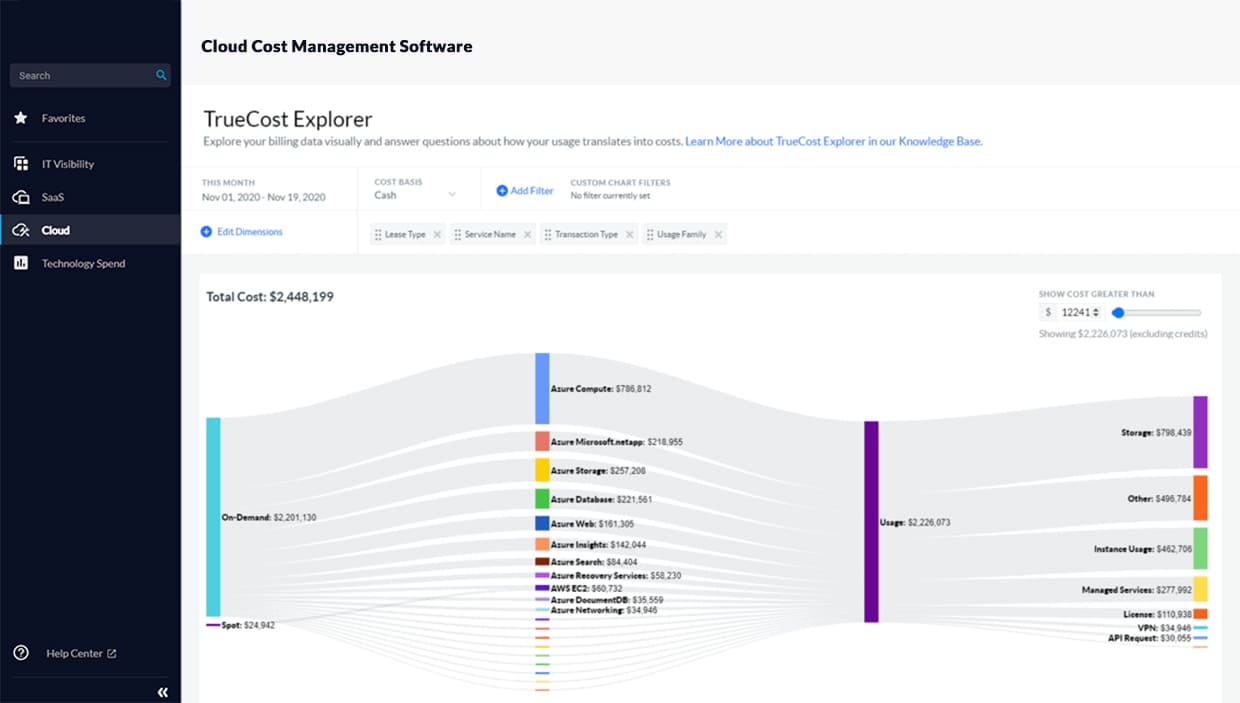 Cloud Cost Management Software Solution