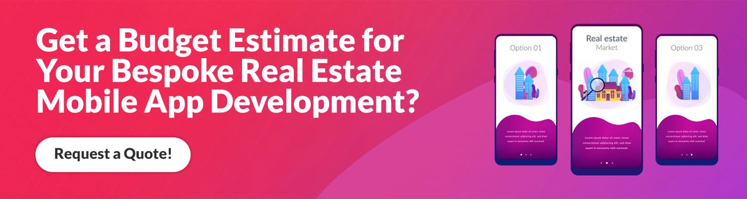 real estate app development cost