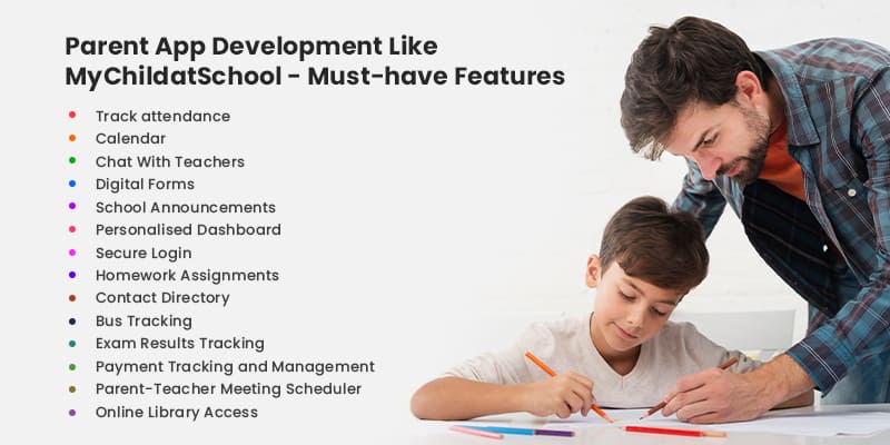 Parent App Development Like MyChildatSchool - Must-have Features.