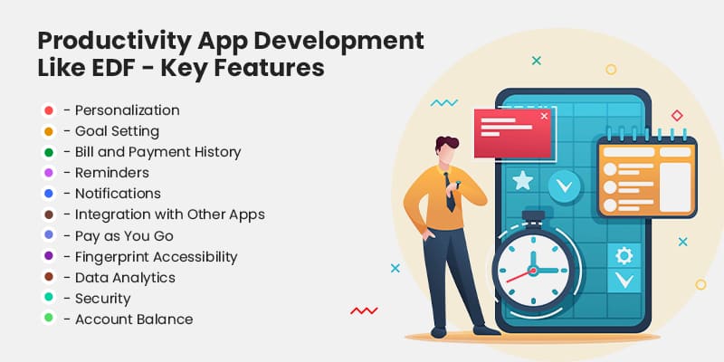 Productivity App Development Like EDF - Key Features