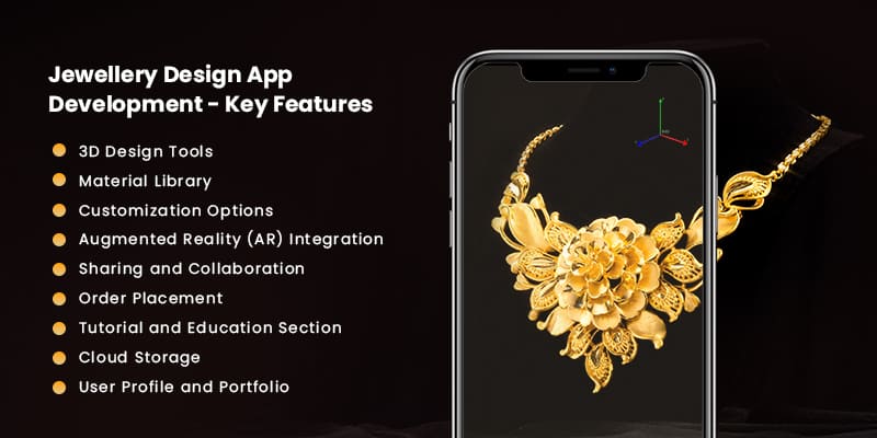 Jewellery Design App Development Features